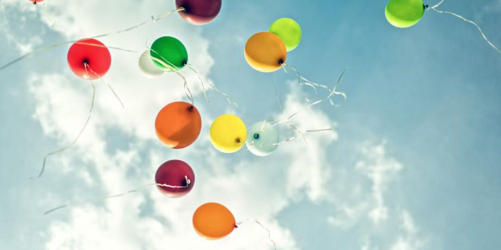 Suelta de globos